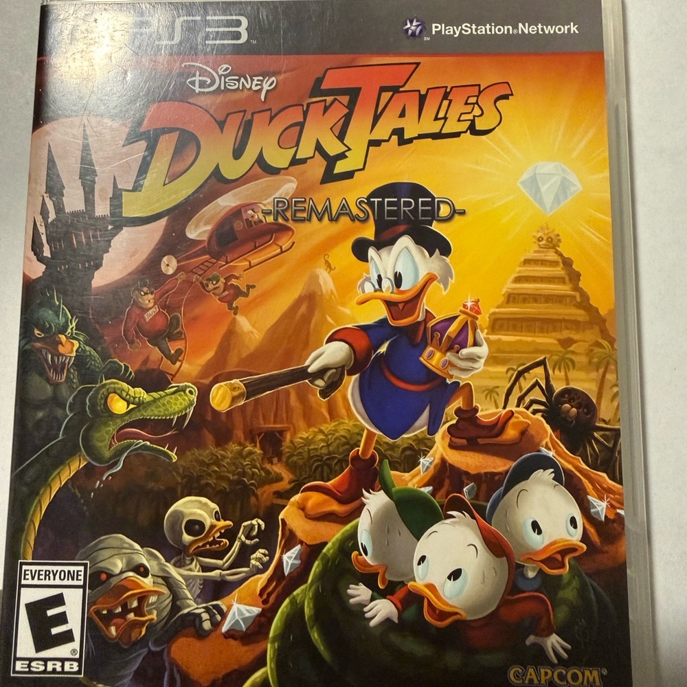Disney DuckTales Remastered PS3 Game - Yellow/Orange Cover